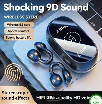 Bezdrátova sluchátka, nová. - 2