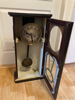 Starožitné nástěnné hodiny pendlovky - 2