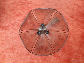 Lustr posuvný + skleněný díl. - 2