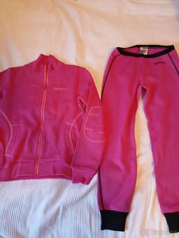 Mikiny a tepláky vel.134140 různé značky ...CRAFT, Pum Růžov - 2