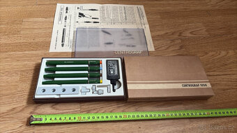RETRO Centrograf 1050/4, sada 4 tech. per s přísl., rýsovací - 2