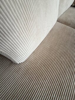 Manšestrová rohová sedačka sedací souprava - 2