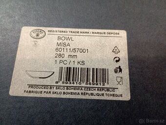 Křišťálová mísa 28cm - 2