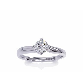 diamantový prsten, bílé zlato, nový, sleva, PC 1.450 EUR - 2