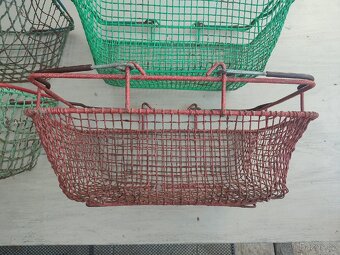 Retro nákupní košík - 4 ks - 2