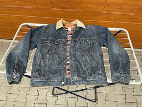 Pánská džínová bunda zn. Levi’s s podšívkou - vel. M - 2