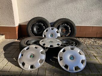 Plechová kola a poklice na Škoda Fabia 2 - 2