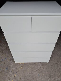 Ikea komoda Malm bílá 6 zásuvek - 2