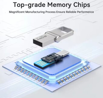 Flash disk 2v1 SONY 2TB+USB-C+USB 3.0 (2048GB), OTG, micro - 2