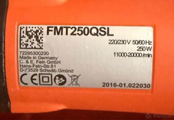 Oscilačni Bruska Fein Multitalent quickstart FMT250 - 2