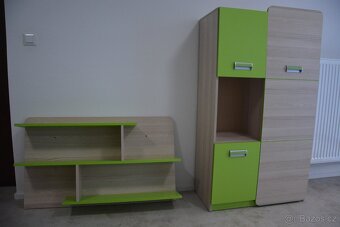 dětský pokoj Lorento - psací stůl, regál, skříň, polička 5ks - 2