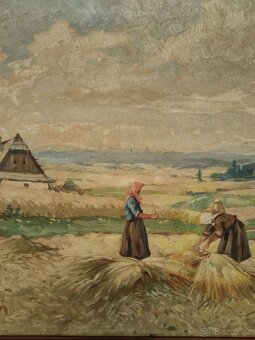 obraz LETNÍ SKLIZEŇ, olej, Bohumil Vaněček - 2