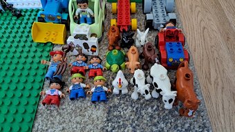 LEGO Duplo 10525 Velká farma + 10586 - Zmrzlinářská dodávka - 2
