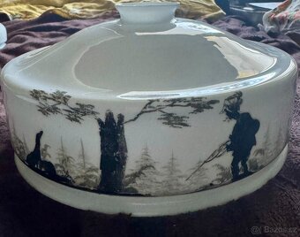 starožitné secesní stínidlo na stahovačku - 2