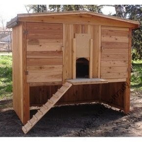Dřevěný nezateplený kurník - 2