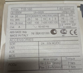 jistič ABB 125A 4 polový, FVE, hlavní odpojovač - 2