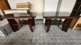 Konferenční stolek s deskou z přírodního kamene - 2