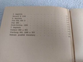 SEŘIZOVÁNÍ MOTORŮ A EL. PŘÍSL. AUTOMOBILŮ, 1970, 72,74 - 2
