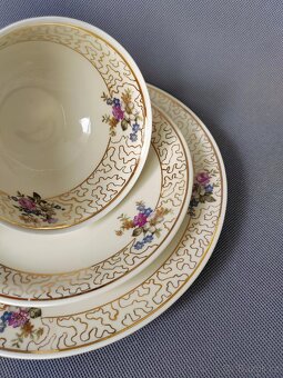 Krásná porcelánová čajová sada Weimar Porzellan (1948-1953) - 2