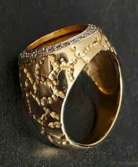 Zlatý prsten 22k/14k - 2