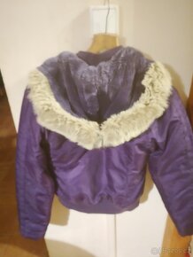 Fialová dívčí bunda Triple Five vel. S - 2