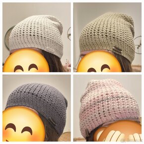 Homelesky čepice ručně háčkované - 2