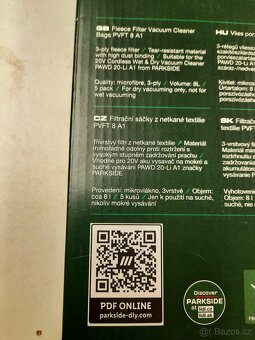 Sacky do vysavače parkside - 2