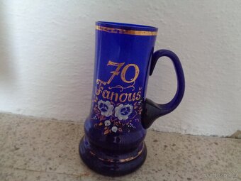 Modrý půllitr pro Františka k "70" - 2