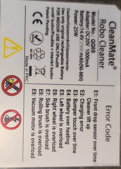 Robotický vysavač CleanMate QQ6S - KO akumulátor - 2