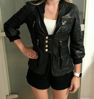 Luxusní dámská kožená bunda Dsquared2 - 2