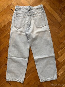 Světle modré baggy jeans H&M vel. 158 - 2