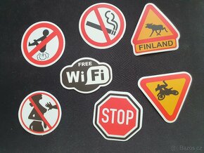 Mix nálepek, WiFi, no smoking, stop... - 2