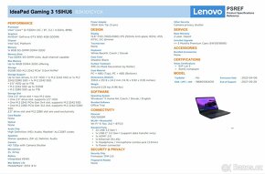 Lenovo Ideapad Gaming 3, Intel i5, 32 GB RAM, GTX 1650 4GB, - 2