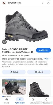 Obuv PRABOS Condoriri GTX S10410 -ANTRACIT, VEL. 47 - 2
