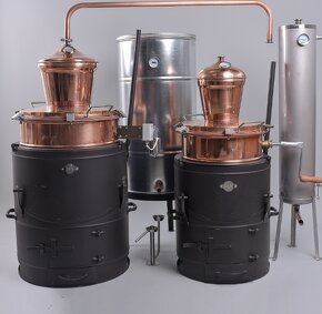 Domáci palírna, destilační přístroj, destilátor 35-100L - 2
