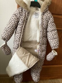 Zimní kombinéza s rukavicemi 9-12m/vel.80 - 2