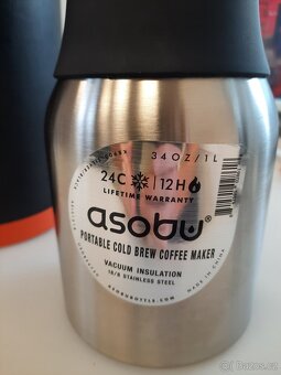 Kávovar Asobu Cold Brew 1 litr stříbrný - 2