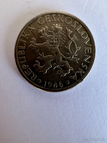 Prodám minci 1 koruna, rok 1946 - 2