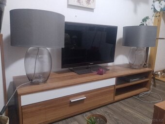2ks skleněná lampa se stínidlem - 2