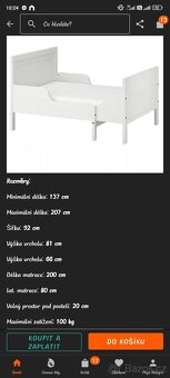 Rostoucí postel ikea - 2
