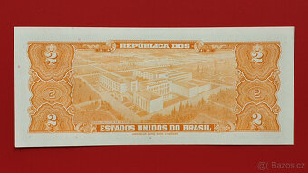 Bankovka Brazílie 2 Cruzeiros rok 1956 UNC - 2