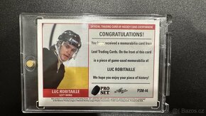 2020-21 Leaf Pro Set Memorabilia Luc Robitaille#PSM-44 - 2
