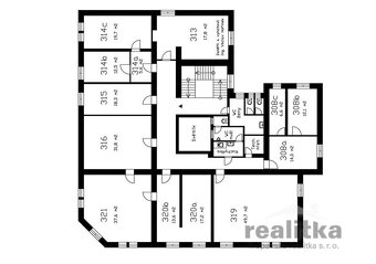 Pronájem kancelářských prostor 200 m2, Opava, Husova - 2