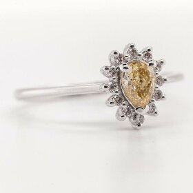 14K prsten s diamanty 0,43ct - certifikát AIG - 2