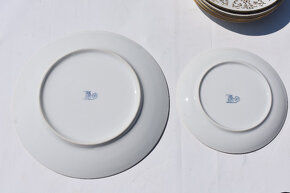 Prodám porcelánovou zlacenou soupravu podšálků Bohemia - 2