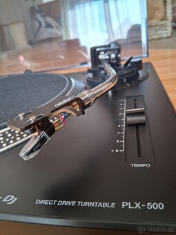 Pioneer DJ PLX-500 s přenoskou Ortofon OM PRO S - 2
