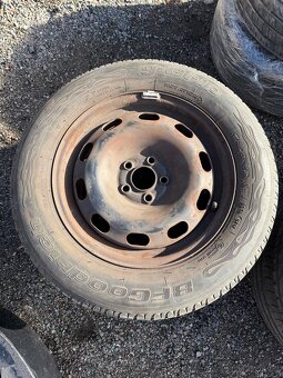 5x112 195/65 R15 pneu letní + plechové disky - 2