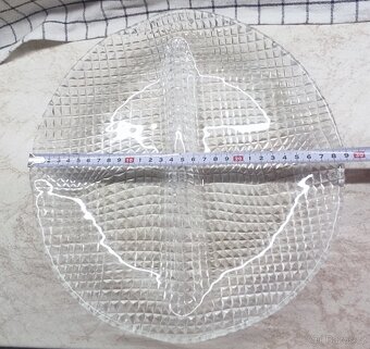 Retro servírovací talíř na keksy dělený - 2