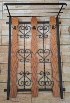 Stylová sada do předsíně – zrcadlo + věšák - 2