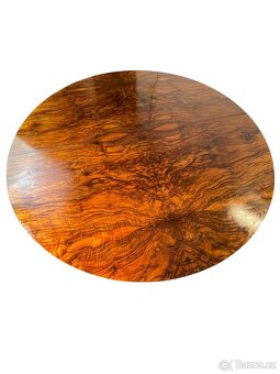 Starožitný jídelní stůl – Art Deco – rozkládací, hruška - 2